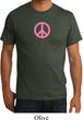 Mens Peace Shirt Pink Peace Organic Tee T-Shirt