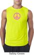 Mens Peace Shirt Pink Peace Sleeveless Tee T-Shirt