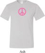 Mens Peace Shirt Pink Peace Tall Tee T-Shirt