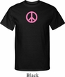 Mens Peace Shirt Pink Peace Tall Tee T-Shirt