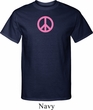 Mens Peace Shirt Pink Peace Tall Tee T-Shirt