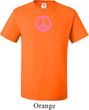 Mens Peace Shirt Pink Peace Tall Tee T-Shirt