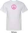 Mens Peace Shirt Pink Peace Tall Tee T-Shirt