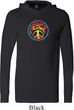 Mens Peace Shirt Psychedelic Peace Lightweight Hoodie Tee