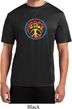 Mens Peace Shirt Psychedelic Peace Moisture Wicking Tee