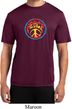 Mens Peace Shirt Psychedelic Peace Moisture Wicking Tee