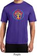 Mens Peace Shirt Psychedelic Peace Moisture Wicking Tee