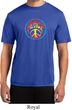 Mens Peace Shirt Psychedelic Peace Moisture Wicking Tee