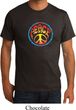 Mens Peace Shirt Psychedelic Peace Organic Tee T-Shirt
