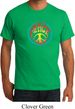 Mens Peace Shirt Psychedelic Peace Organic Tee T-Shirt