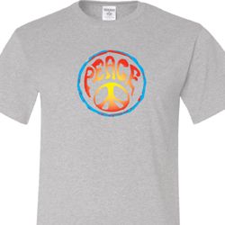 Mens Peace Shirt Psychedelic Peace Tall Tee T-Shirt Mens Peace Shirt Psychedelic Peace Tall Tee T-Shirt