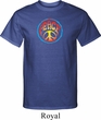 Mens Peace Shirt Psychedelic Peace Tall Tee T-Shirt