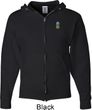 Mens Pineapple Patch Pocket Print Full Zip Hoodie