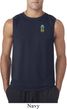 Mens Pineapple Patch Pocket Print Sleeveless Tee