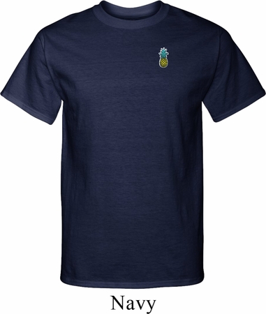 Mens Pineapple Patch Pocket Print Tall T-Shirt