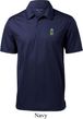 Mens Pineapple Patch Pocket Print Textured Polo Shirt