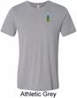 Mens Pineapple Patch Pocket Print Tri Blend T-shirt
