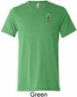 Mens Pineapple Patch Pocket Print Tri Blend T-shirt