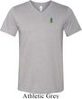 Mens Pineapple Patch Pocket Print Tri Blend V-neck