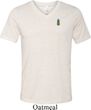 Mens Pineapple Patch Pocket Print Tri Blend V-neck