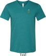 Mens Pineapple Patch Pocket Print Tri Blend V-neck