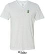 Mens Pineapple Patch Pocket Print Tri Blend V-neck
