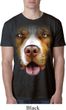 Mens Pit Bull Shirt Big Pit Bull Face Burnout T-Shirt