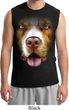 Mens Pit Bull Shirt Big Pit Bull Face Muscle Tee T-Shirt