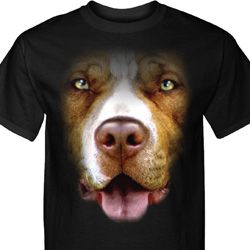 Mens Pit Bull Shirt Big Pit Bull Face Tall Tee T-Shirt Mens Pit Bull Shirt Big Pit Bull Face Tall Tee T-Shirt