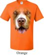 Mens Pit Bull Shirt Big Pit Bull Face Tall Tee T-Shirt