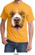 Mens Pit Bull Shirt Big Pit Bull Face Tee T-Shirt