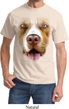 Mens Pit Bull Shirt Big Pit Bull Face Tee T-Shirt