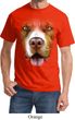 Mens Pit Bull Shirt Big Pit Bull Face Tee T-Shirt