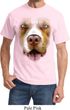 Mens Pit Bull Shirt Big Pit Bull Face Tee T-Shirt