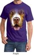 Mens Pit Bull Shirt Big Pit Bull Face Tee T-Shirt