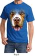 Mens Pit Bull Shirt Big Pit Bull Face Tee T-Shirt