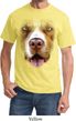 Mens Pit Bull Shirt Big Pit Bull Face Tee T-Shirt
