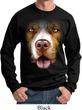 Mens Pit Bull Sweatshirt Big Pit Bull Face Sweat Shirt