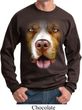 Mens Pit Bull Sweatshirt Big Pit Bull Face Sweat Shirt