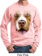 Mens Pit Bull Sweatshirt Big Pit Bull Face Sweat Shirt