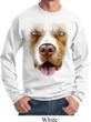 Mens Pit Bull Sweatshirt Big Pit Bull Face Sweat Shirt