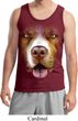 Mens Pit Bull Tanktop Big Pit Bull Face Tank Top