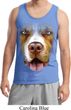 Mens Pit Bull Tanktop Big Pit Bull Face Tank Top