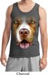 Mens Pit Bull Tanktop Big Pit Bull Face Tank Top