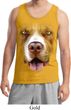 Mens Pit Bull Tanktop Big Pit Bull Face Tank Top