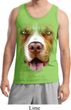 Mens Pit Bull Tanktop Big Pit Bull Face Tank Top