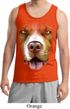 Mens Pit Bull Tanktop Big Pit Bull Face Tank Top