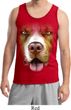Mens Pit Bull Tanktop Big Pit Bull Face Tank Top