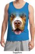 Mens Pit Bull Tanktop Big Pit Bull Face Tank Top