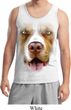 Mens Pit Bull Tanktop Big Pit Bull Face Tank Top